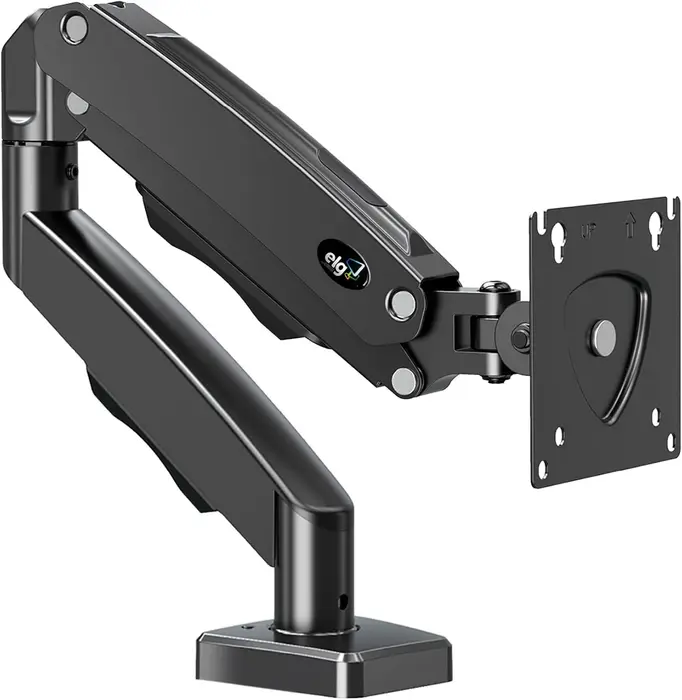 ELG F80N Suporte Articulado de Mesa Pistão a Gás para Monitores 17eapos;eapos; a 35eapos;eapos; Preto