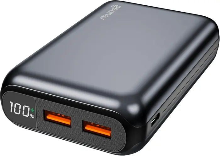 Geonav Power Bank PB20K20WSG 20.000mAh Carregador Portátil USB-A e USB-C Cinza