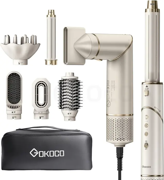 GOKOCO Secador de Cabelo 7 em 1 GD032 Dourado - 127v/110v