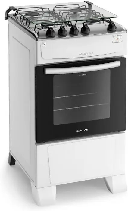 Fogão Atlas 50L Inox com Acendimento Automático Total
