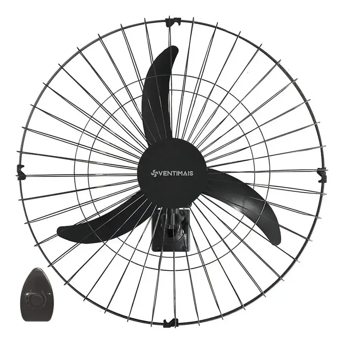 Ventimais Ventilador de Parede VOP60cm Premium Bivolt 200W - Kit com 2 Unidades