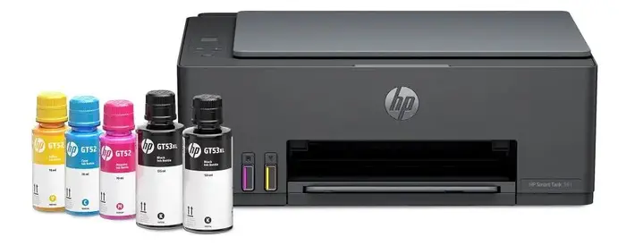 Impressora Multifuncional HP Smart Tank 581 Colorida - USB 2.0 e Wi-Fi