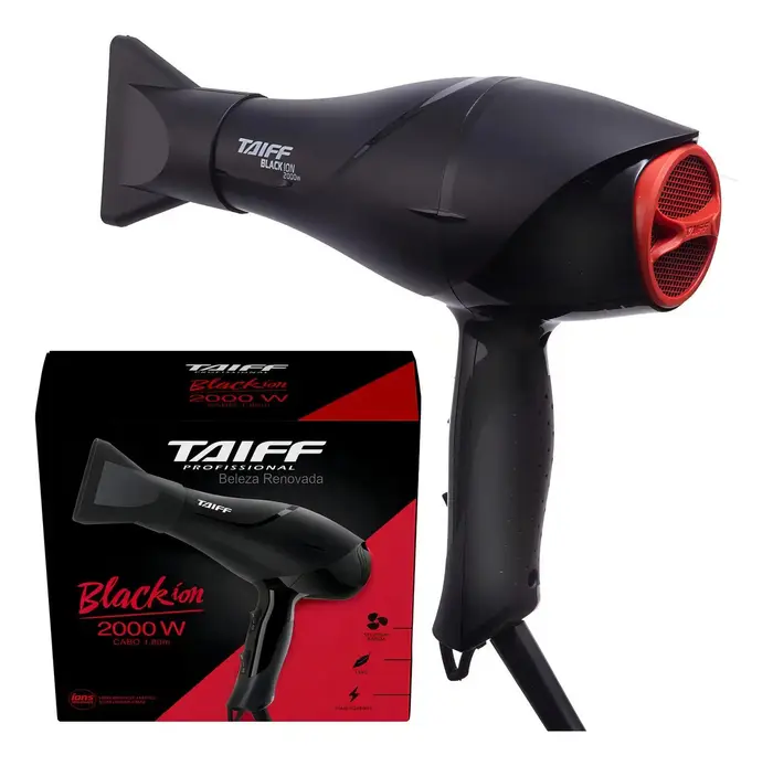 Taiff Secador de Cabelo New Black Ion Profissional 2000W