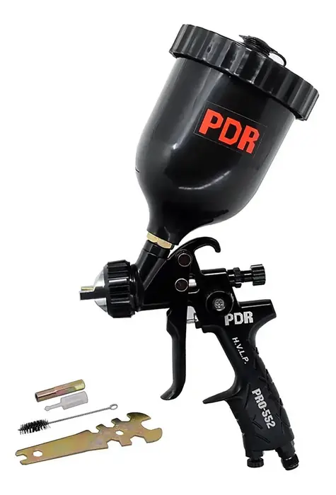 PDR Pro552 Pistola de Pintura Gravidade HVLP 600mL Bico 1,4mm