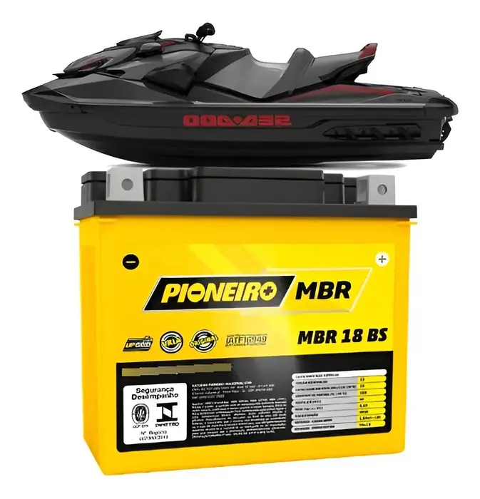 Bateria Selada para Jetski Sea-Doo MBR 18 BS 12V 18Ah