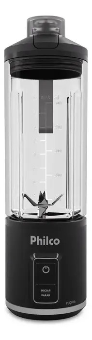 Liquidificador Portátil Philco PLQ01A 700ml Sem Fio 120W