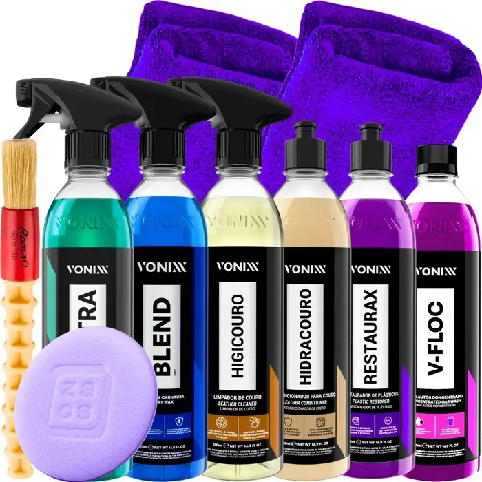Kit Lavagem Automotiva Completa Profissional Vonixx