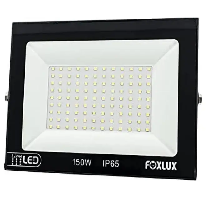 Refletor LED FOXLUX 150W 6500K Bivolt Preto