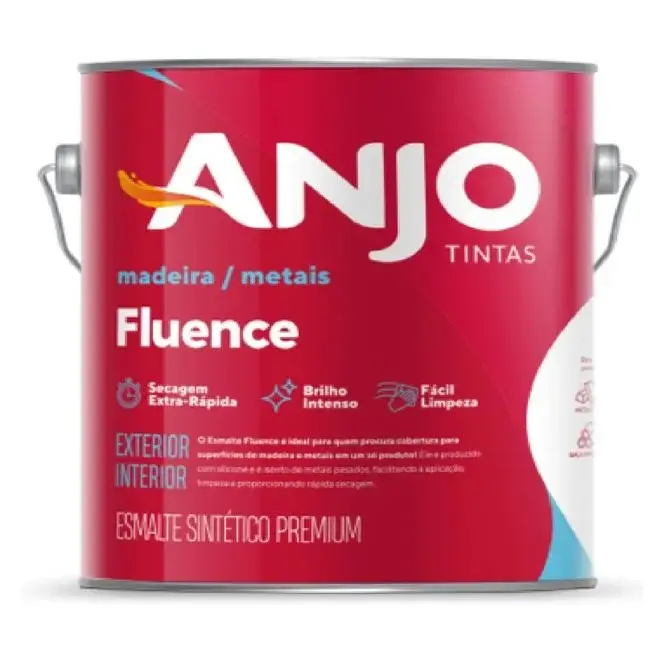 Tinta Esmalte Sintético Fluence Premium 3,6L Marrom Conhaque - ANJO