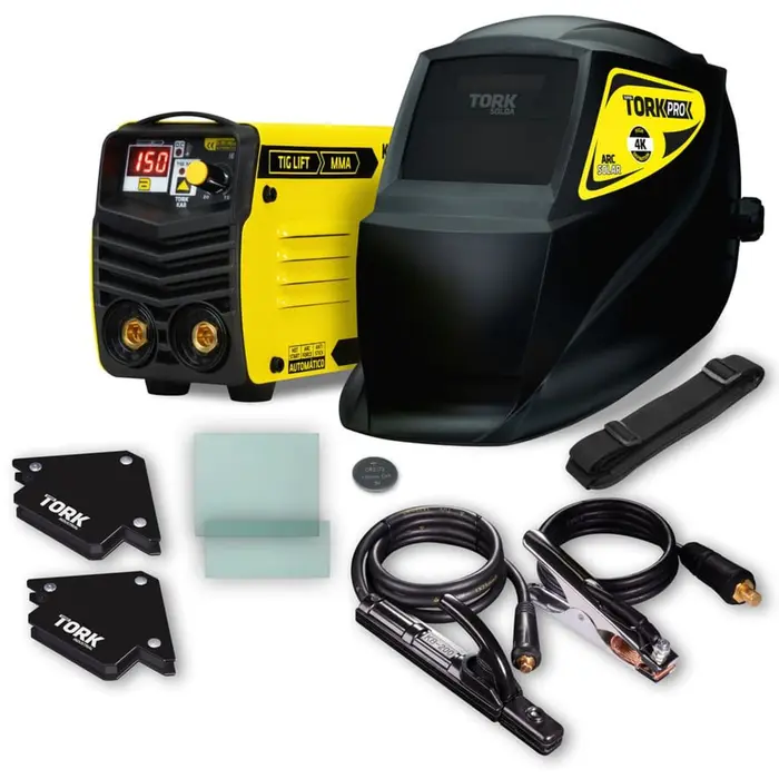 Inversora de Solda 150A Eletrodo/TIG Bivolt com Máscara SuperTork