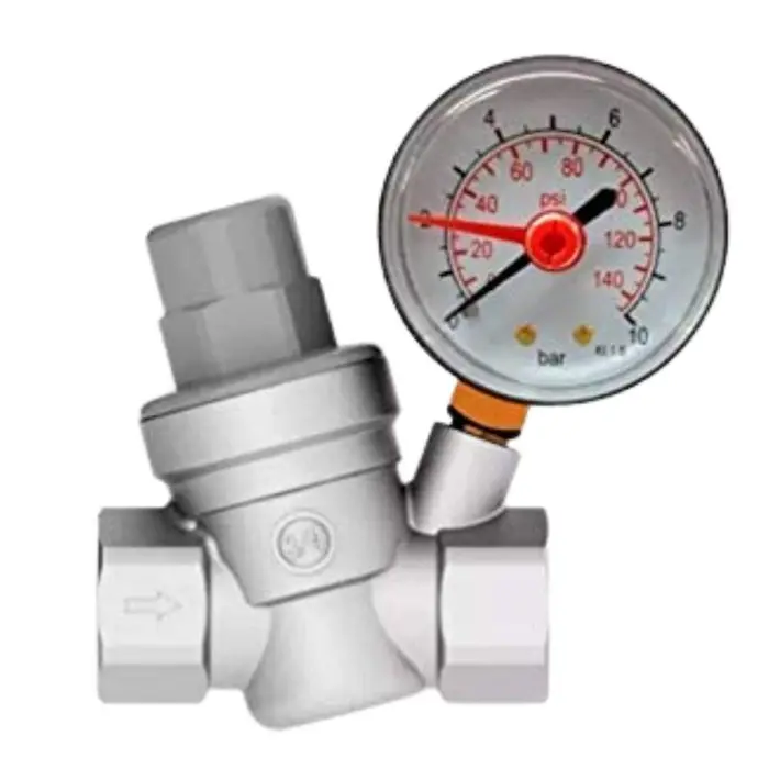 Regulador de Pressão com Manômetro Integrado 3/4″ Censi