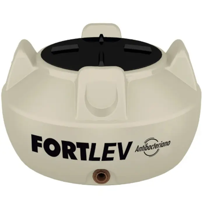 Caixa d’Água Polietileno Fortplus com Tampa Rosca Branco 500L Fortlev