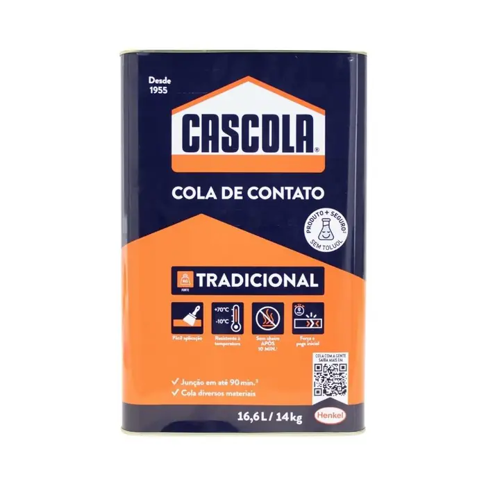 Adesivo Cola de Contato Tradicional sem Toluol 14Kg Henkel