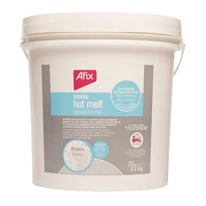 Adesivo Hot Melt Baixa Temperatura Branco 2,5Kg Afix