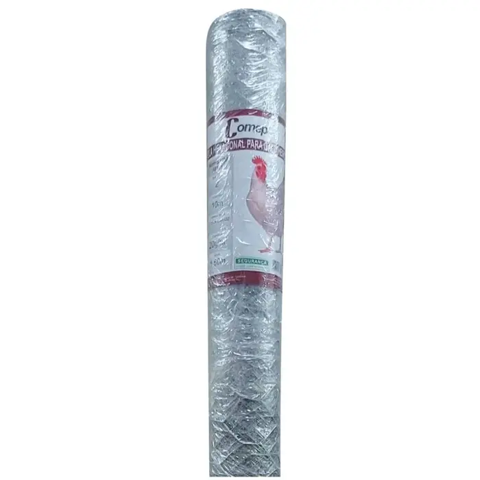 Tela Hexagonal Galinheiro Aço Galvanizado 2″ 22BWG Comep