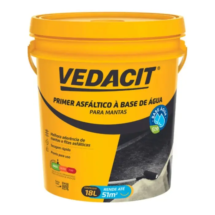 Primer Asfáltico Base Água 18L Vedacit