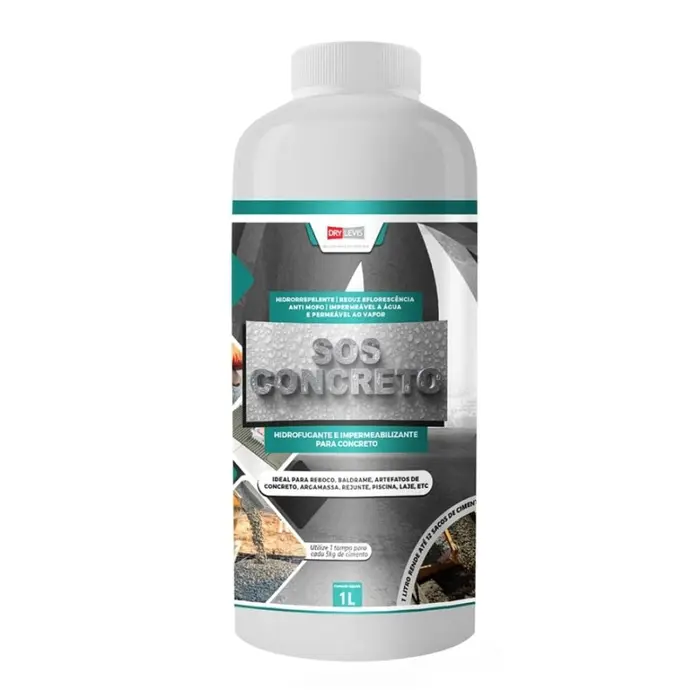 Impermeabilizante Hidrofugante SOS Concreto 1L Drylevis