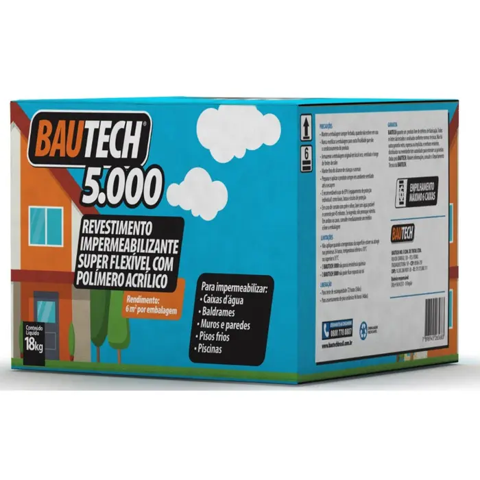 Argamassa Impermeabilizante Flexível Bautech 5000 18Kg