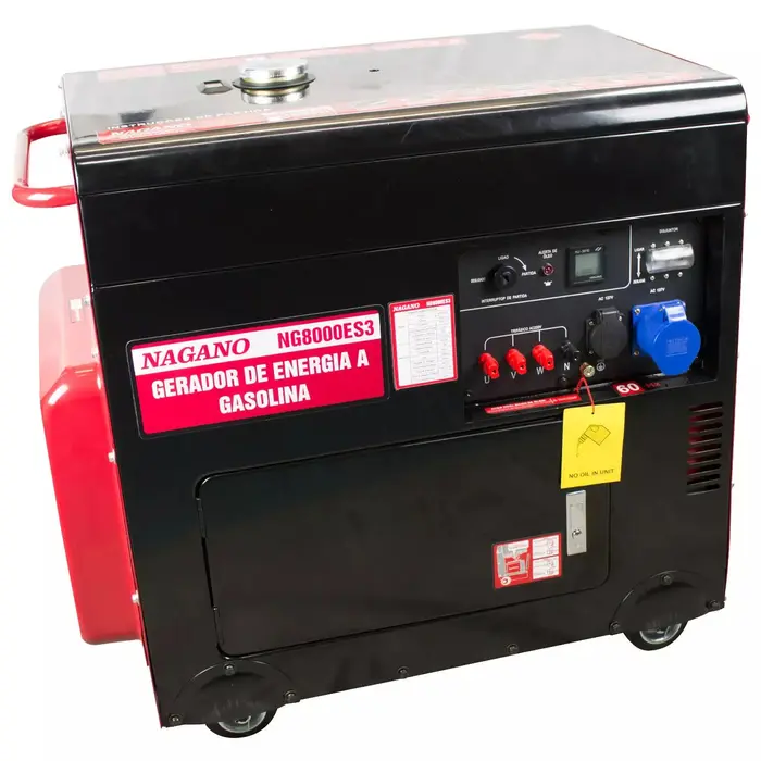 Gerador a Diesel Silenciado Trifásico 7Kva 4t 60hz Partida Elétrica 110/220v Motor 10.2HP 192 FE