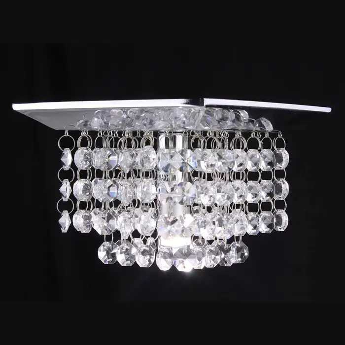 Lustre de Cristal embutido K9 Lótus Legítimo – 15x15cm Base – G9*1 – 60hz – Bivolt