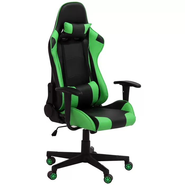 Cadeira Gamer Reclinável Elevação a Gás Couro sintético
