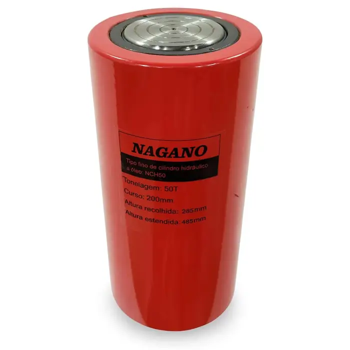 Cilindro Hidráulico 50 Toneladas Curso 200mm Dupla Ação