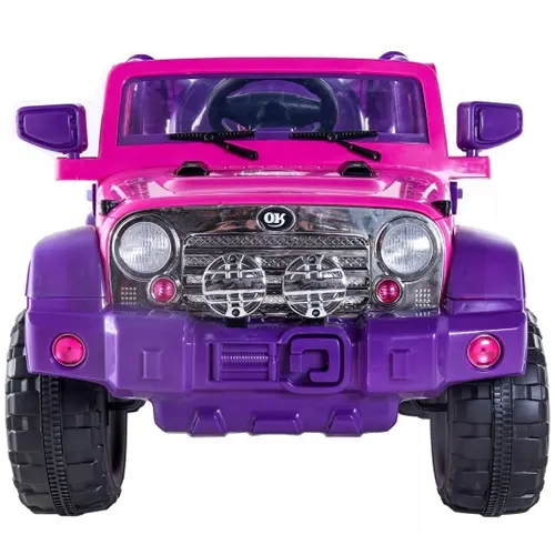 Jipe Elétrico Rali Pink com Controle Remoto 12v