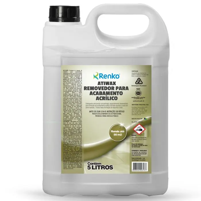 Atiwax Removedor de Ceras Acrílicas 5 Litros RENKO-ARCA10