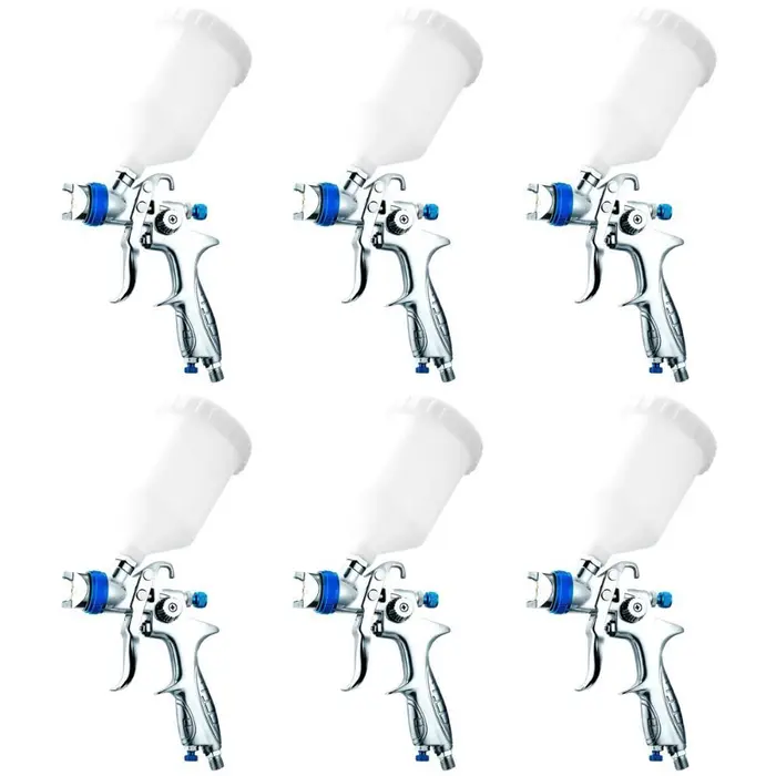 Kit Pistola para Pintura HVLP 1,3mm 600ml 06 unidades TECBRIL-K-9589