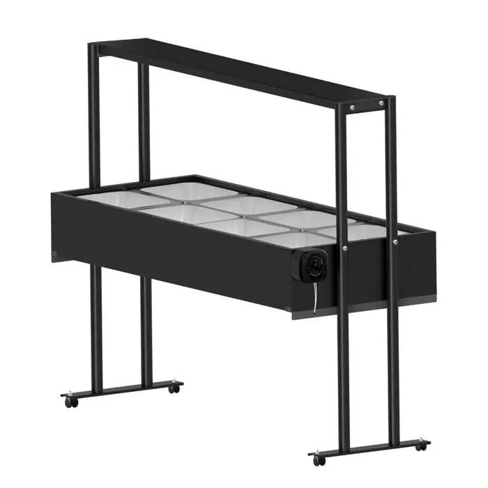 Buffet Térmico Aquecido BF822 em Inox 8 Cubas 2500W 220V com Tampa SARO-BF8