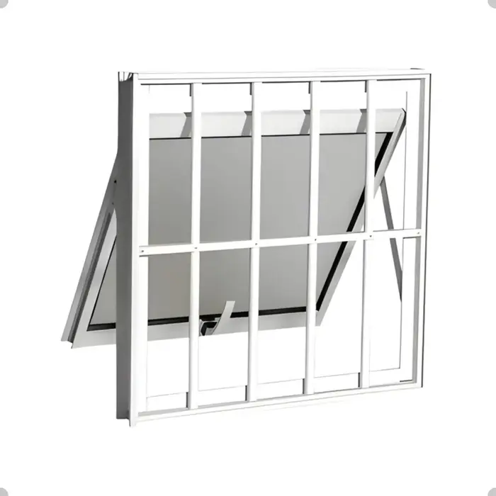 Vitrô Para Banheiro Maxi Ar Com Grade 50x50 Branco Ou Preto