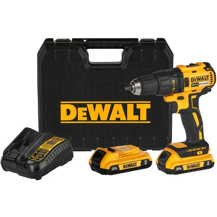 Parafusadeira/Furadeira Brushless 1/2 Pol. com 2 Baterias 20V Li-Ion e Carregador Bivolt . DEWALT-DCD7771D2-BR