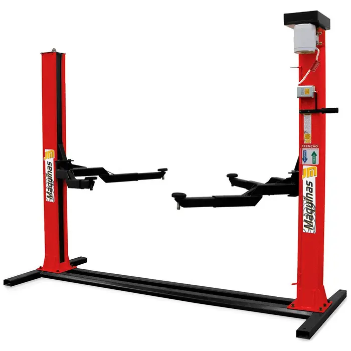Elevador Automotivo Vermelho 2,5 Toneladas 220V Trifásico JM MAQUINAS-6134-VM