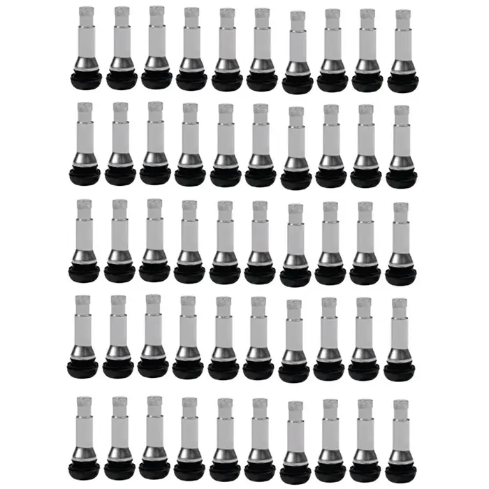 Válvula para Pneus sem Câmara TR414 Cromado 11,5mm com 50 Unidades JEDAL-821414ZAC