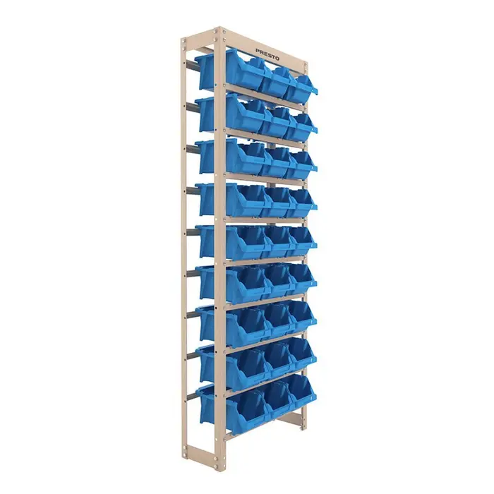 Kit Estante Gaveteiro com 27 Gavetas Nr. 5 Azul PRESTO-43008