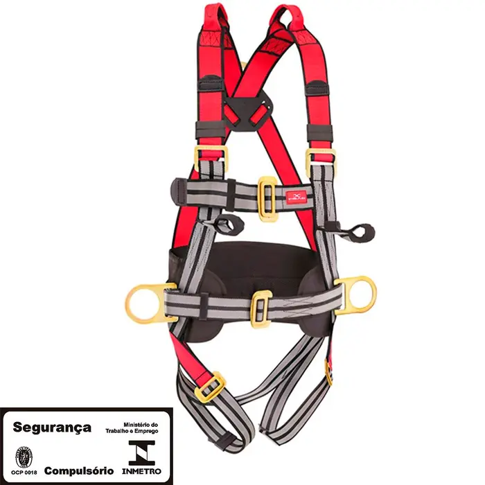Cinto de Segurança Tipo Paraquedista com 4 Pontos de Ancoragem STEELFLEX-STF-CQCT4121