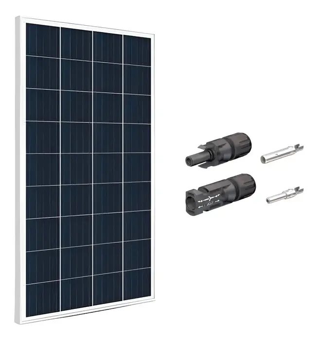 Placa Solar 155 Wp E Conector Mc4 Camping Home