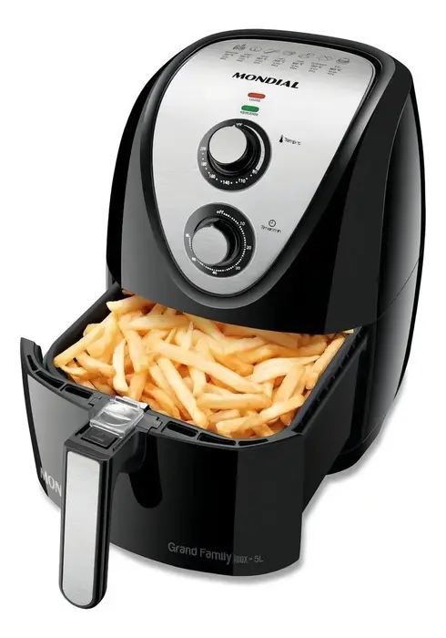 Air Fryer 5L Mondial, 1900W Fritadeira Sem Oleo